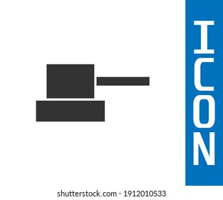 Grey Spray can nozzle cap icon isolated on white background.  Vector
