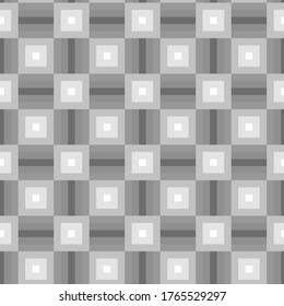 grey squares abstract seamless pattern with different shades of grey