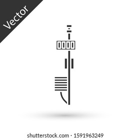 Grey Standalone sensor icon isolated on white background.  Vector Illustration
