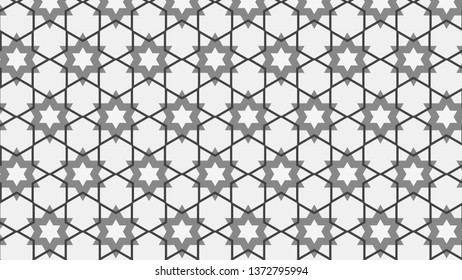 Grey Star Background Pattern