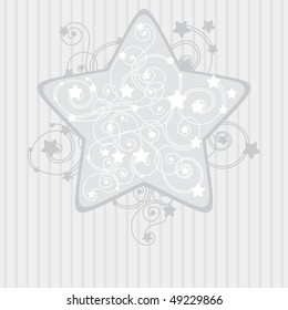 Grey star card