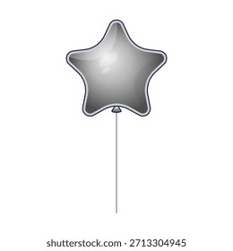 grey star shaped balloons element