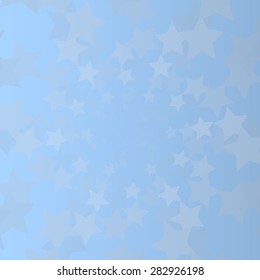 Grey stars on a blue background