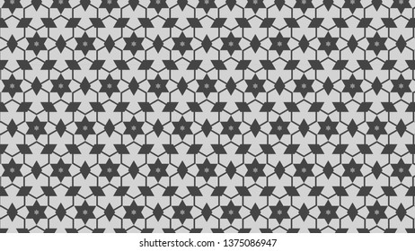 Grey  Stars Pattern Background Design