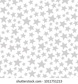 Grey stars pattern on white background