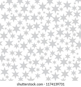 grey stars pattern- vector illustration