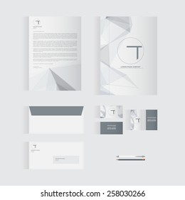 Grey Stationery Template Design for Your Business | Modern Vector Design