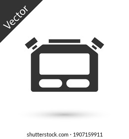 Grey Stopwatch icon isolated on white background. Time timer sign. Chronometer sign. Vector.