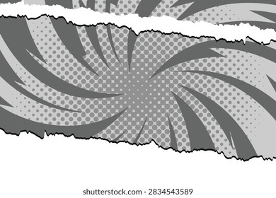 Grey Storm Clouds Thunder Comic Halftone Backdrop