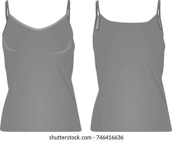 Grey strap t shirt. vector illustration