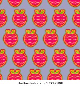grey strawberry background