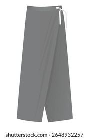 Grey stretch pants. vector illustration	
