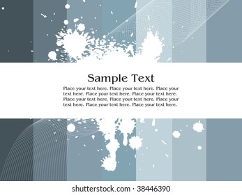 grey striped lines with  wave and grunge text vector