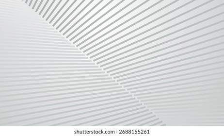 Grey Stripes Abstract Background in Modern Minimalist Vector Design with Clean Geometric Pattern