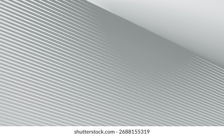Grey Stripes Abstract Background in Modern Minimalist Vector Design with Clean Geometric Pattern