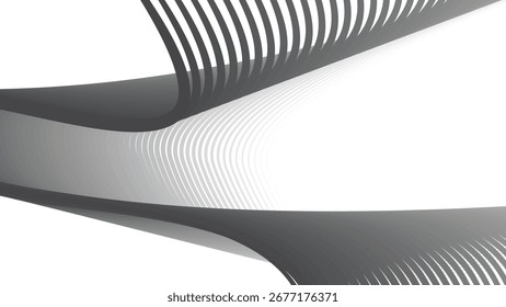 Diseño de fondo abstracto de línea de rayas grises para el patrón de cubierta de Fondo de pantalla digital moderno y diseño de Web