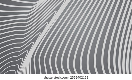 Grey stripes line wave abstract pattern background for backdrop or fabric style