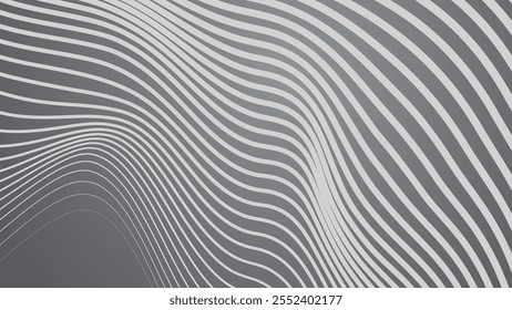 Grey stripes line wave abstract pattern background for backdrop or fabric style