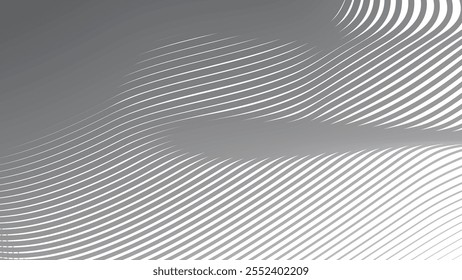 Grey stripes line wave abstract pattern background for backdrop or fabric style