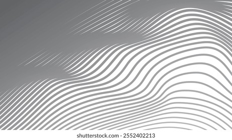 Grey stripes line wave abstract pattern background for backdrop or fabric style