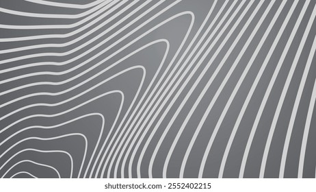 Fundo de padrão abstrato de onda de listras cinzentas para estilo de tela de fundo ou tela