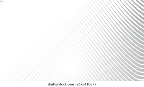 Rayas grises Línea Onda Fondo Abstractas Patrón geométrico moderno Diseño de Vector de textura mínima