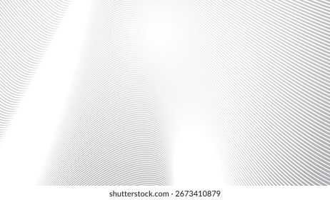 Grey Stripes Line Wave Abstract Background Modern Geometric Pattern Minimal Texture Vector Design