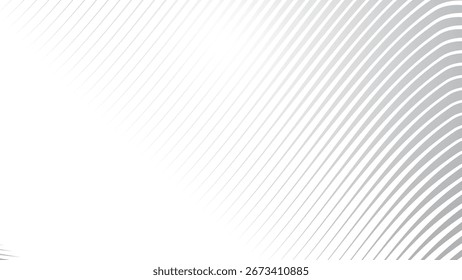 Rayas grises Línea Onda Fondo Abstractas Patrón geométrico moderno Diseño de Vector de textura mínima