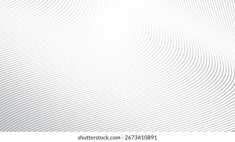 Grey Stripes Line Wave Abstract Background Modern Geometric Pattern Minimal Texture Vector Design