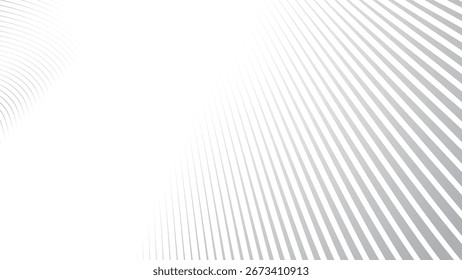 Rayas grises Línea Onda Fondo Abstractas Patrón geométrico moderno Diseño de Vector de textura mínima
