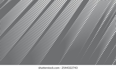 Graue Streifen Zick Zack Kurve Linien abstrakten Hintergrund für Hintergrund oder Stoffstil