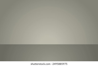 Grey studio background for backdrop, product, presentation and banner