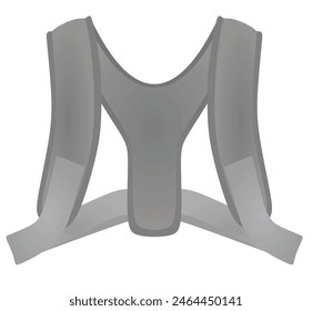 Grey  support belt. vector illustration