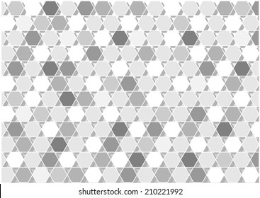 grey symmetrical hexagons background