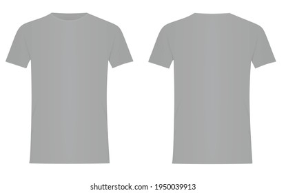 Grey  t shirt. vector illustration