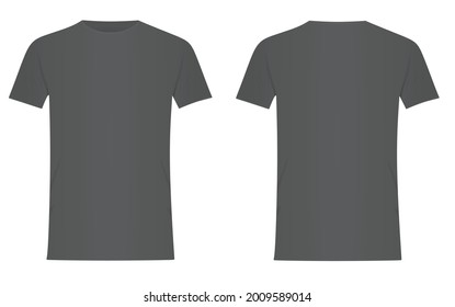 Grey  t shirt. vector illustration