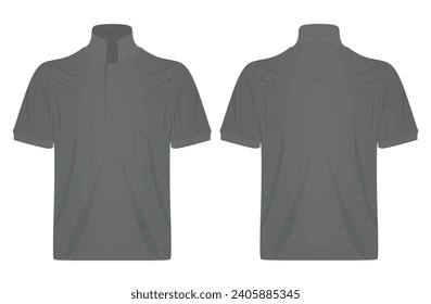 Grey  t shirt. vector illustration