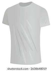 Grey t shirt. vector illustration