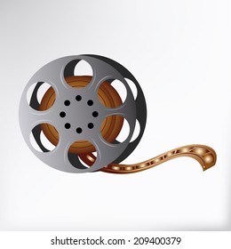 a grey tape on a white background