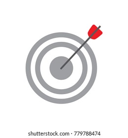 grey target icon- vector illusatration