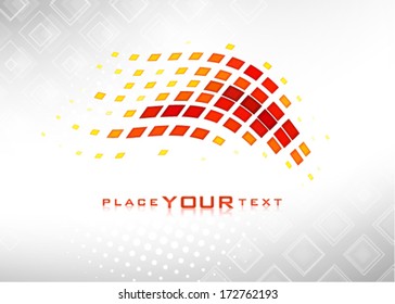 Grey techno template. Vector