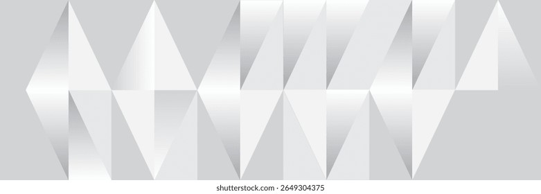 Grey technology low poly abstract banner design. Futuristic vector background,eps10