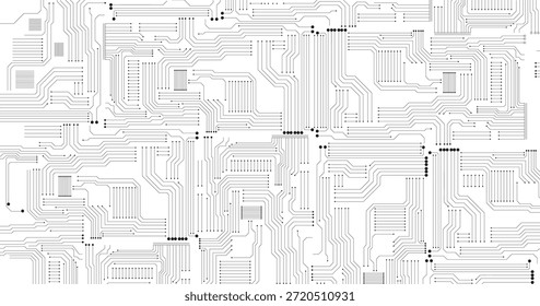 Tecnologia cinza sobre fundo branco.2d ilustração Abstrato futurista circuito eletrônico tecnologia fundo ciência fundo.