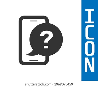 Grey Telephone 24 hours support icon isolated on white background. All-day customer support call-center. Full time call services.  Vector