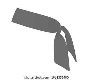 Grey tennis scarf. vector illustration