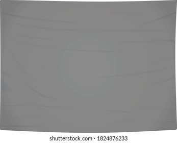 Grey textile banner. vector illustration