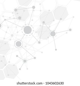 Grey theme abstract isometric background, technology concept, data connection concept, EPS10 vector illustrator with copy space.