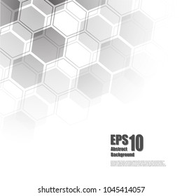 Grey theme abstract isometric background, technology concept, data connection concept, EPS10 vector illustration with copy space.