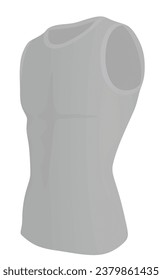 Graues dichtes Jersey. Vektorgrafik