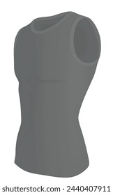 Grey tight jersey. vector illustration